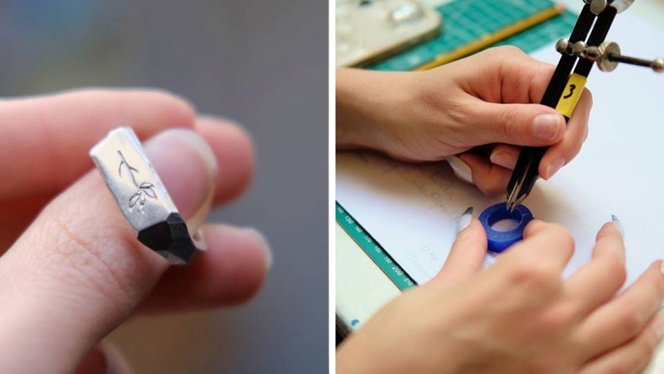 Lav din egen personlige ring i sølv hos Lily Read Jewellery