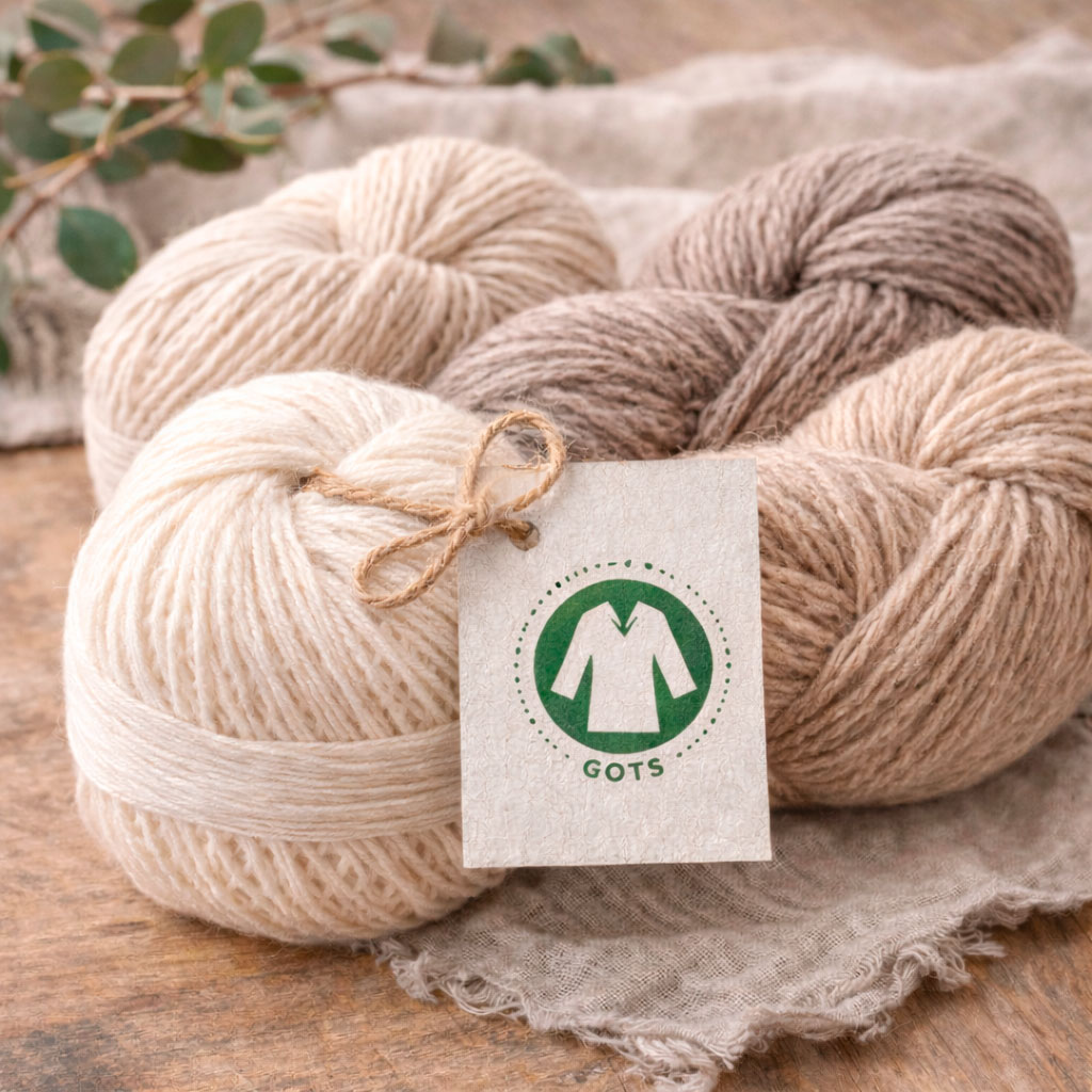 Økologisk GOTS certificeret garn i naturmaterialer til bæredygtigt strikkehåndværk